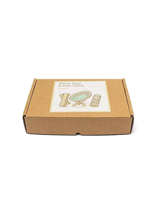 Smudge Kit Gift Box Palo Santo Φασκόμηλο Κοχύλι & Cobra Ενεργειακό Καθαρισμό