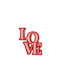 Beauty Home Декоративен Елемент Love От Дърво 11x12.5x1.5см