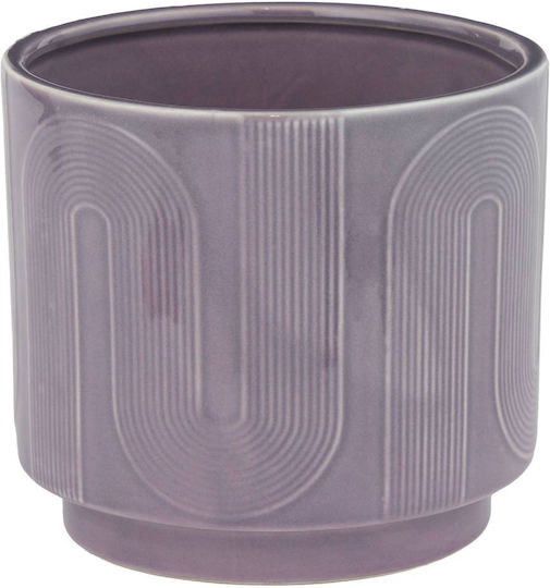 Butlers Planter Ceramic Purple 15x15cm.