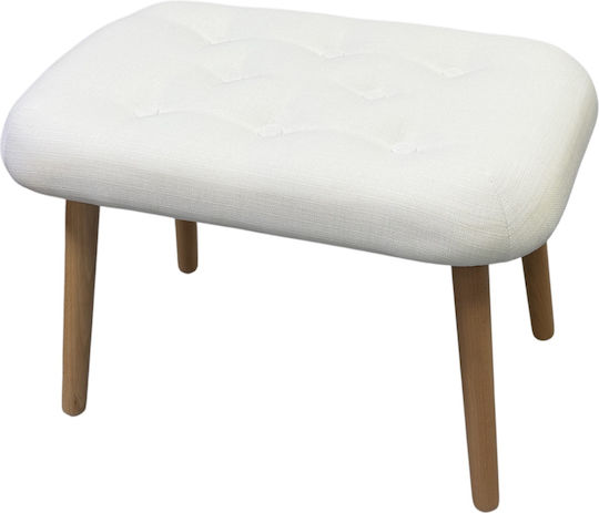 Hocker Für das Wohnzimmer White 55x38x38cm