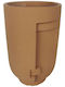 Marhome Κασπώ Τσιμεντένιο Καφέ 14.5x14.5x23εκ.