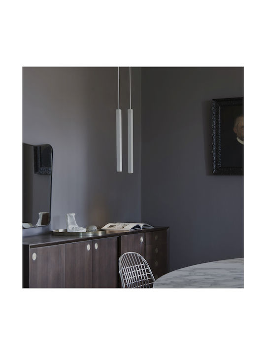Ideal Lux Look Sp1 Square Pendant Light White