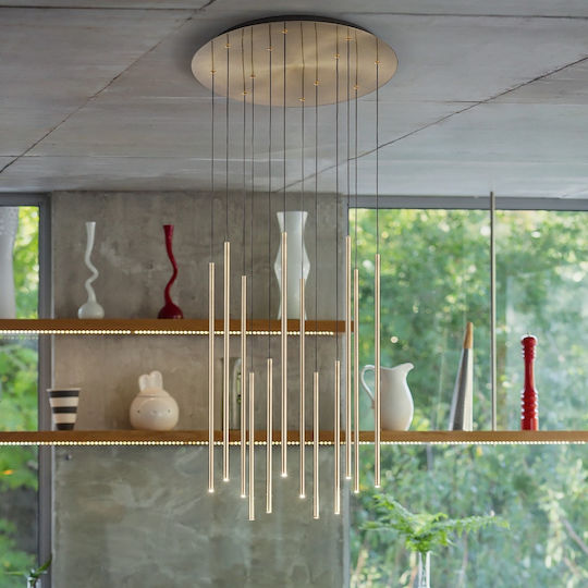 Ideal Lux Κρεμαστό Φωτιστικό LED με Θερμό Λευκό Φως 65x65εκ.