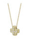 Kiriakos Gofas Women's Gold Cross 9K Double Sided with Chain
