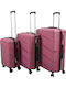 Homeone Hart Rosa Reise Koffer Mit 4 Rädern Set 3 Stück