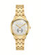 Vogue Women's Watch with Gold Metal Bracelet