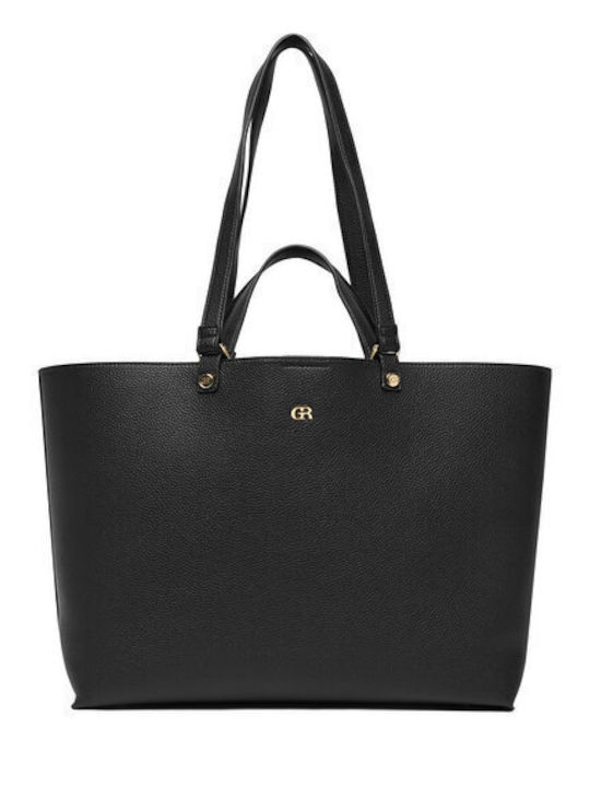 Gino Rossi Stoff Damen Schultertasche Schwarz