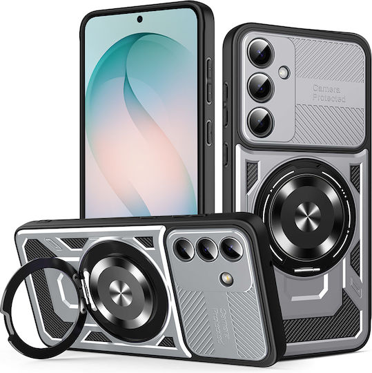 Techsuit Umschlag Rückseite Silikon Gray (Galaxy S26+)