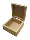 Dekorative Box Hölzernes 15x15x5.5cm