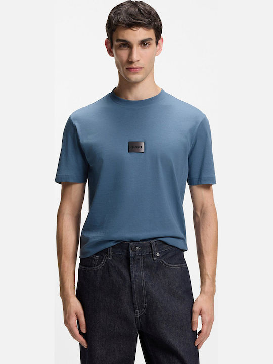 Hugo Logo T-shirt Σιέλ