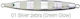 Falcon Artificial Bait Speed Slider, slider Fluorescent 100gr 01.silver Zebra