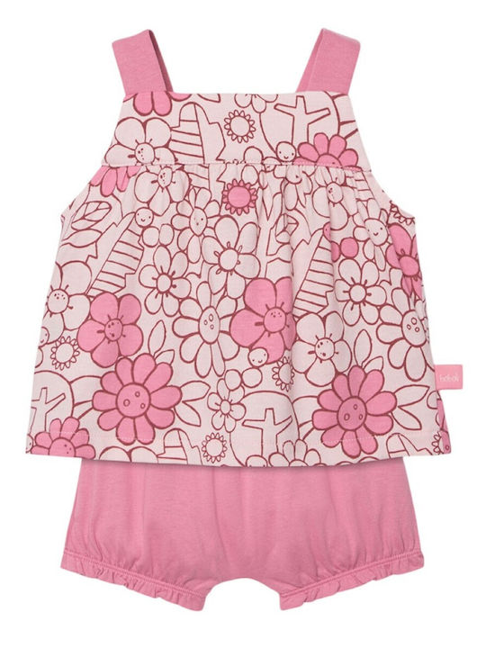 Kids Clothing Set with Summer Shorts 2 Pieces Pink
