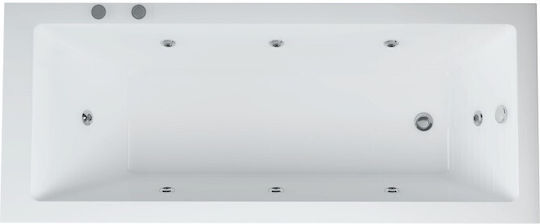 Inter Ceramic 188050w Μπανιέρα Ακρυλική με Υδρομασάζ 180x80cm Inter Ceramic 188050w Μπανιέρα Ακρυλική με Υδρομασάζ 180x80cm