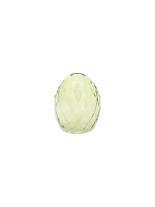 Beauty Home Vază Decorativă Din Sticlă Milo Verde Y10.5cm