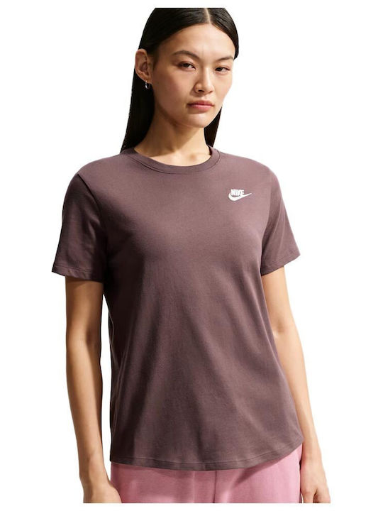 Nike Essentials Damen Crop T-Shirt Braun