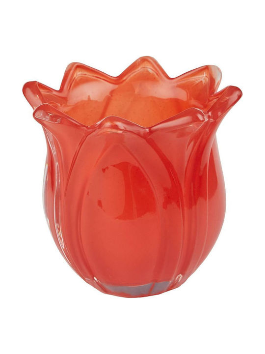 Butlers Tulip Kerzenhalter Glas in Rot Farbe 1Stück
