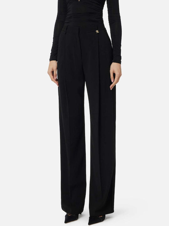 Damen Stoff Hose Schwarz