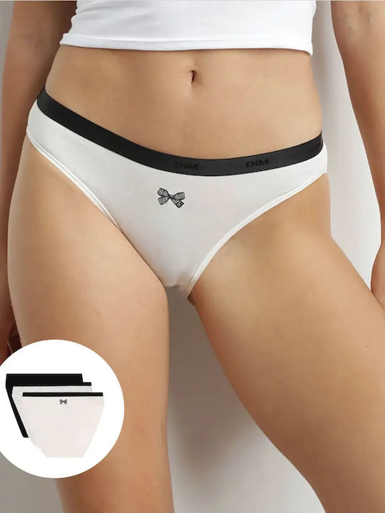 Dim Γυναικεία Slip 3Pack Μαύρο