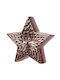 Beauty Home Plastic Christmas Decorative Star 11x2.9x12cm Burgundy