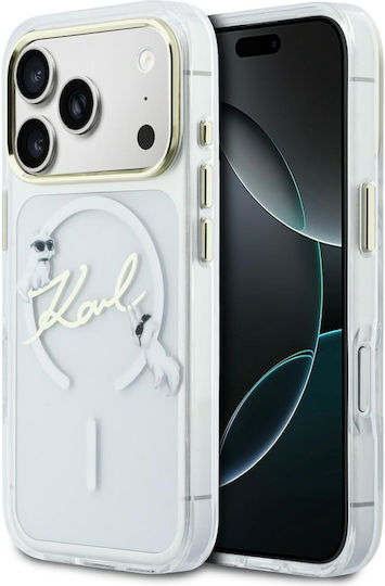 Karl Lagerfeld Iml Choupettes Karl Script Logo Magsafe Iphone 17 Pro Max Transparente Handyhülle