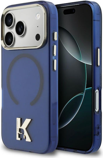 Karl Lagerfeld Iml K Head Logo Magsafe iPhone 17 Pro Blaue Handyhülle