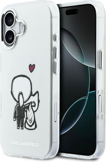 Handyhülle Karl Lagerfeld Karl + & Choupette Rückseite Magsafe iPhone 17 Transparente