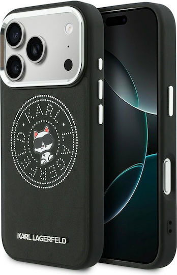 Karl Lagerfeld Point + & Choupette Sketch Magsafe Iphone 17 Pro Schwarze Handyhülle