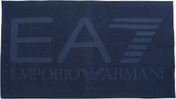Emporio Armani Beach Towel Cotton Blue Emporio Armani Beach Towel Cotton Blue