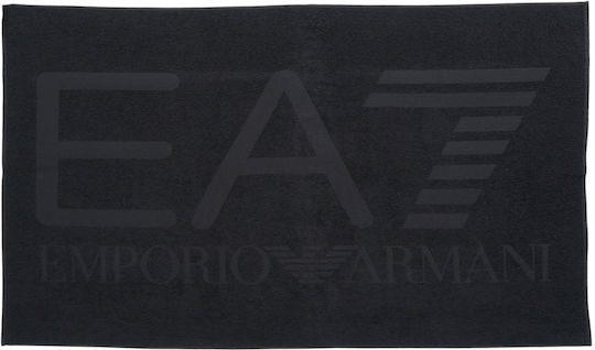 Emporio Armani Beach Towel Cotton Black