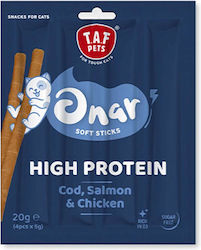 Taf Pets-onar Cat Treat Soft Sticks Cod Salmon & Chicken 4x5gr 20gr Taf Pets-onar Cat Treat Soft Sticks Cod Salmon & Chicken 4x5gr 20gr