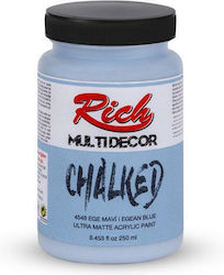 Rich Chalk Paint 250ml Aegean Blue