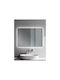 Sparke Rectangular Bathroom Mirror Led 50x70cm White