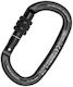 Kong Ovalone Screw Sleeve Lockable Carabiner Black
