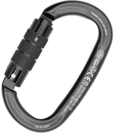 Καραμπίνερ Ασφαλείας Αυτόματο Kong Ovalone Twist Lock Black Μαύρο 712lg0nnnkk_1