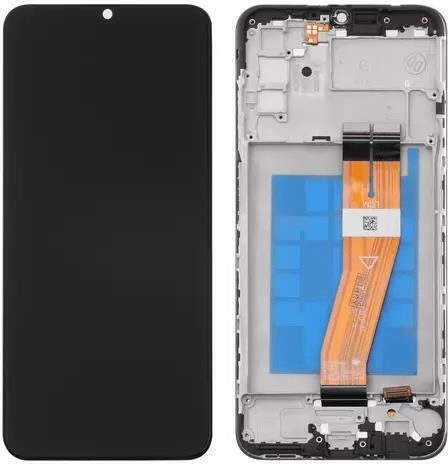 Screen with Touch Mechanism and Frame for Samsung Galaxy A03s (Black)