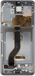Samsung Screen with Frame for Samsung Galaxy S20 Plus (Gray)