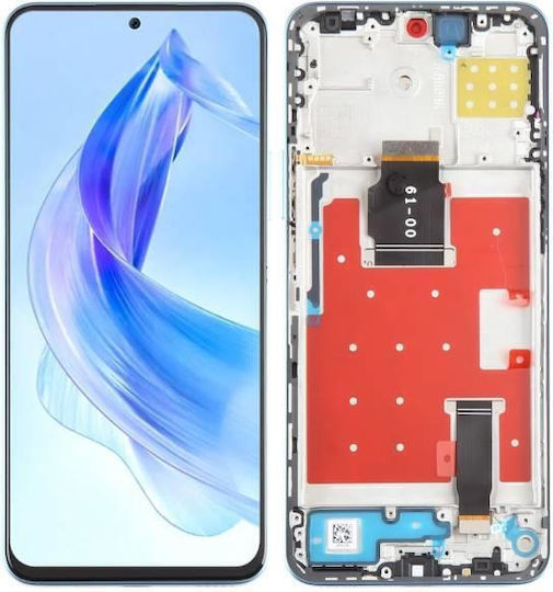 Οθόνη με Μηχανισμό Αφής και Πλαίσιο για Honor 90 Lite 5G (Μπλε)