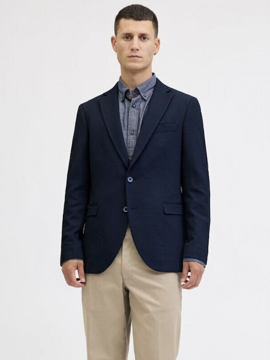 Men's Summer Suit Jacket Slim Fit Dark Navy