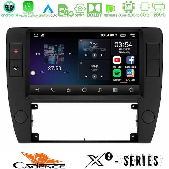 Cadence X2 Series 8core Android14 6+128gb VW Passat B5 2001-2005 Навигация Мултимедийна Таблетка 9"