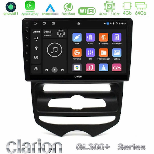 Clarion Gl300+ Series 4core Android11 4+64gb Hyundai Ix20 2010-2020 Manual A C Navigation Multimedia Tablet 10"