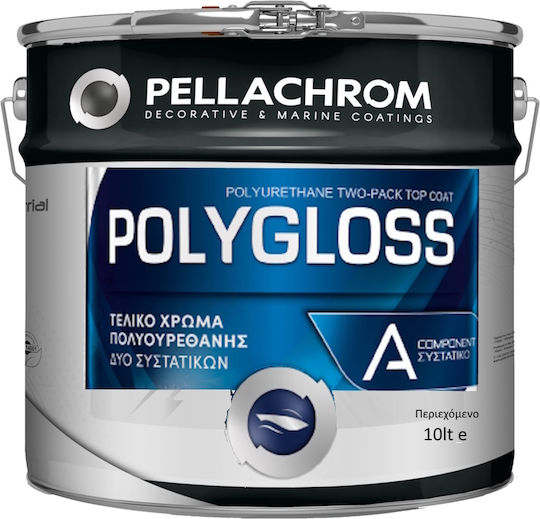 Endpolyurethan Weiß Großhärtend 2-Komponenten Polygloss Pellachrom 10ltr