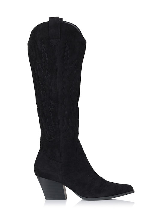 Romanciaga Damenstiefel Cowboy Schwarz