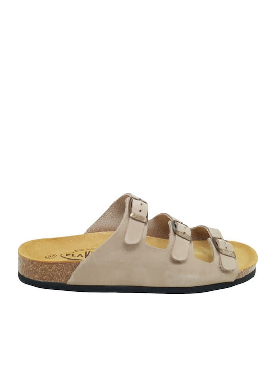Plakton Leather Women's Flat Sandals Anatomic i...