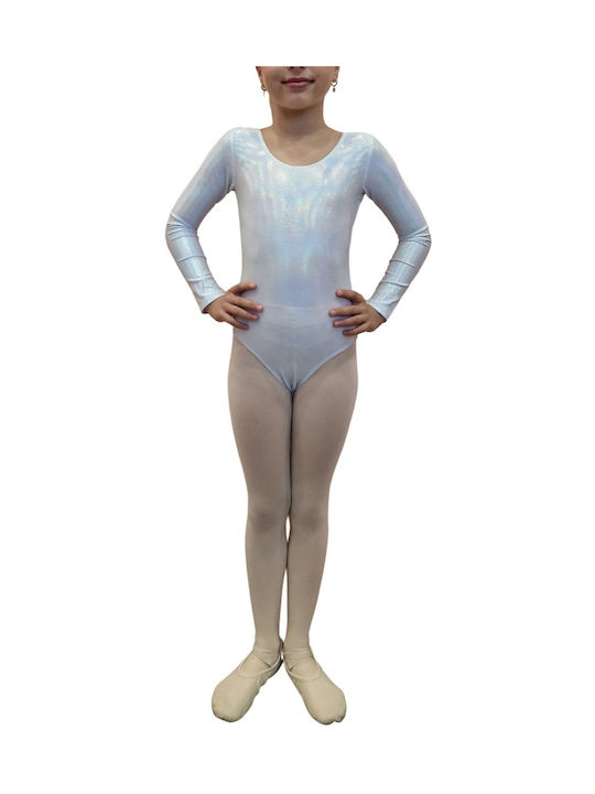 Κορμάκι Μακρυμανικό Μεταλιζέ Godance 9922 Silver