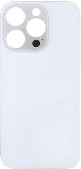 Apple Iphone 14 Pro Max Battery Cover Large Hole White Oem Logo