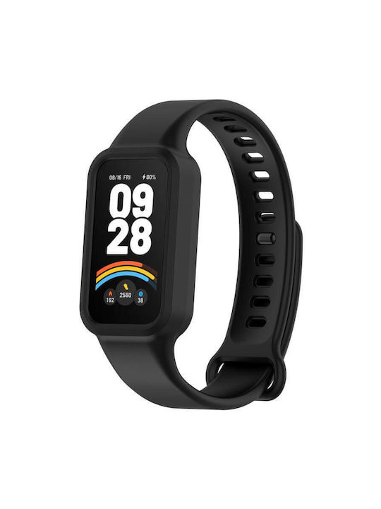 Armband Silikon Schwarz (Xiaomi Smart Band 9 Active)