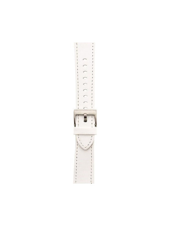 Tactical 041 Color Leather Strap Apple Watch Iwatch 4 44mm White Λουράκι