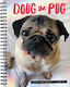 Doug Pug 2026 Календар Бележник Wlcp