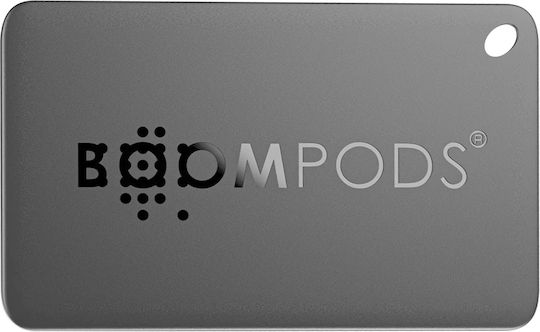 Boompods Boomcard Съвместим С Google Find Hub Сив С Откриване На Смартфон Презареждаща Се Батерия