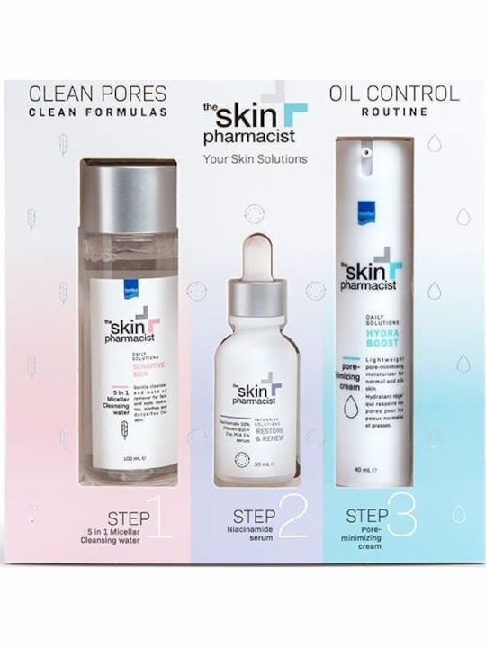 InterMed The Skin Pharmacist Oil Conttrol Routine Комплект за грижа за кожата за Хидратация InterMed The Skin Pharmacist Oil Conttrol Routine Комплект за грижа за кожата за Хидратация